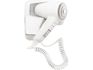 Corby Linton 1200W Wall/Drawer Mounted Hair Dryer without Shaver Socket in White - No Plug by Corby of Windsor (Corby-19622)