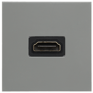 BG EMHDMIG Grey 2 Module Euro Module 1.4 HDMI Outlet by British General (BG-EMHDMIG-Shopify-SA_1)