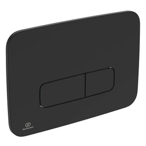 Ideal Standard Oleas M3 matt black mechanical dual flush plate for
concealed cistern, R0123A6