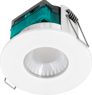 Luceco EFTF5W30 FType Essence White IP65 5W 515lm 3000K 90mm Dimmable Fire-Rated LED Downlight by Luceco (Luceco-EFTF5W30-Shopify-SA_1)
