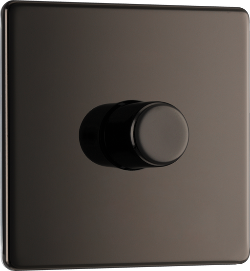 FBN81 Front - This trailing edge single dimmer switch from British General allows you to control your light levels and set the mood. The intelligent electronic circuit monitors the connected load and provides a soft-start with protection against thermal, current and voltage overload.