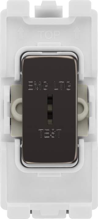 BG RBN12EL Nexus Grid Black Nickel 2 Way Secret Key Switch Module 20AX Single Pole Printed EMG LTG TEST by British General (BG-RBN12EL-Shopify-SA_1)