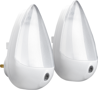 Masterplug NLTD/2 | Tear Drop Dusk Til Dawn Night Lights (2 pack) by Masterplug (Masterplug-NLTD/2)