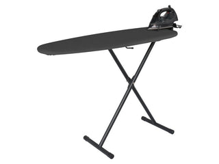 Corby Oxford Ironing Centre in Dark Grey with Sherwood 2000W Steam Iron - UK Plug