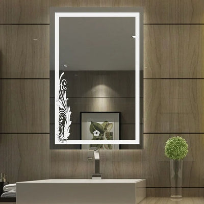 illuminated mirror and shaver stock