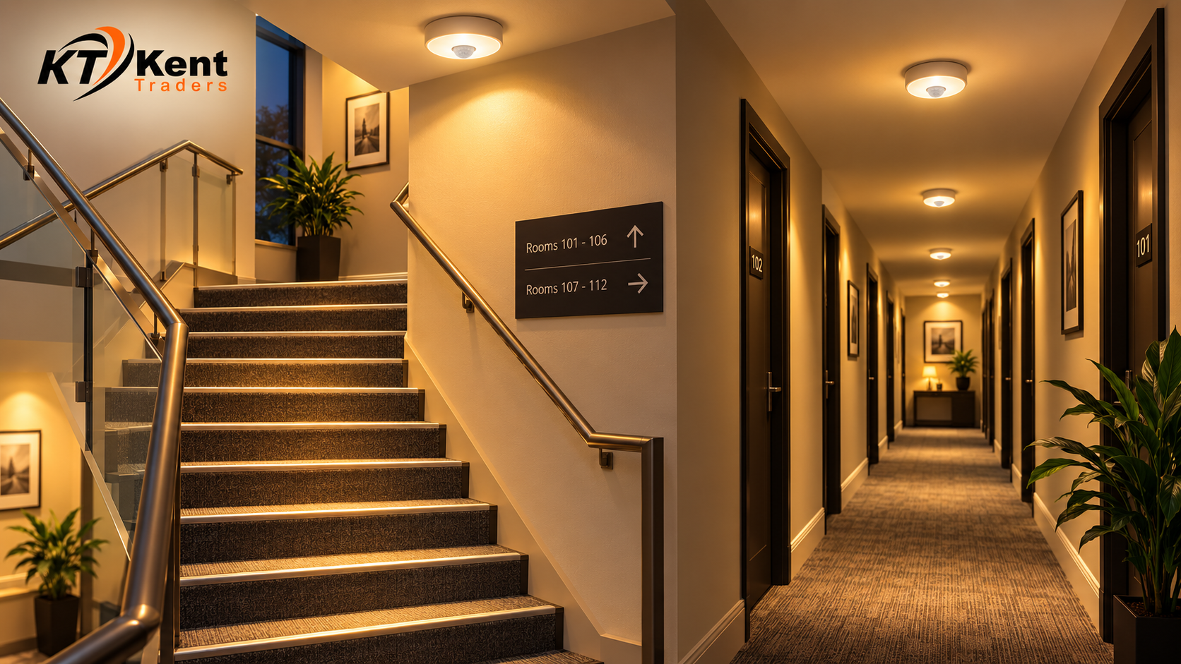 stairwell and corridor lighting