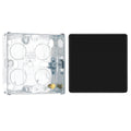 BG Screwless Matt Black Single Blanking Plate FFB94 with 25mm Steel Back Box