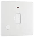 BG PCDCL54W Pearlescent White Evolve 13A Flex Outlet Neon Unswitched Fused Spur Unit - White Insert