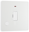 BG PCDCL54W Pearlescent White Evolve 13A Flex Outlet Neon Unswitched Fused Spur Unit - White Insert by British General (BG-PCDCL54W-Shopify-SA_1)