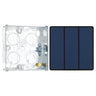 BG Evolve Matt Blue 2 Way Triple Edge to Edge Rocker Switch PCDDB43EB with 25mm Steel Back Box