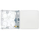 BG Evolve Pearlescent White 1 Gang 2-Way Edge to Edge Rocker Switch PCDCL12EW with 25mm Steel Back Box