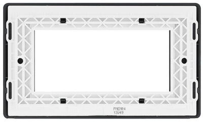 BG PMEMR4 Part M | 4 Module Square Euro Module Front Plate by British General (BG-PMEMR4)