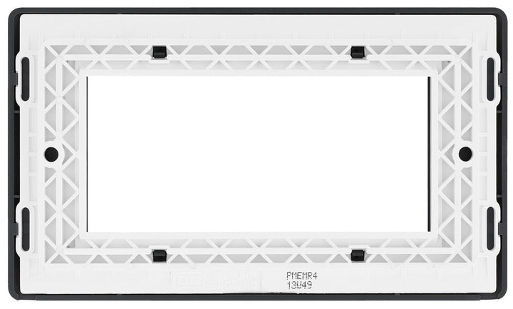 BG PMEMR4 Part M | 4 Module Square Euro Module Front Plate