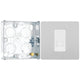 BG Evolve Brushed Steel 1 Gang Secondary Telephone Outlet PCDBSBTS1W with 25mm Steel Back Box
