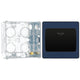 BG Evolve Matt Blue 16A Key Card Switch PCDDBKYCSB with 35mm Steel Back Box