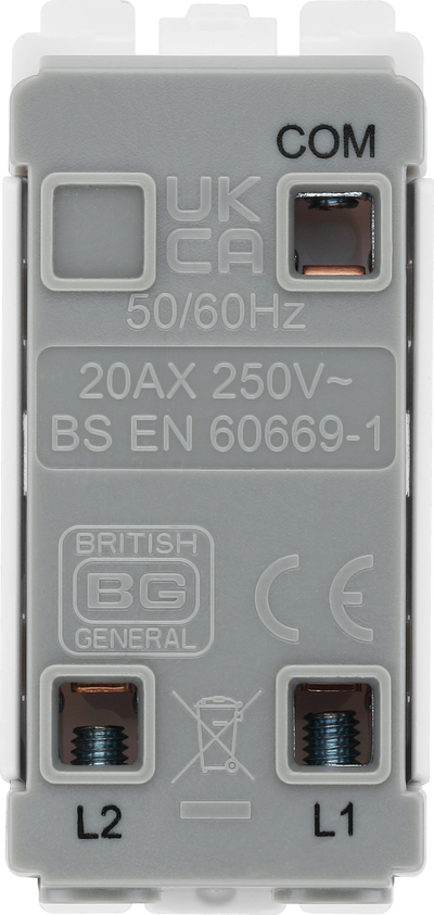 RBN12EL Back - The Grid modular range from British General allows you to build your own module configuration with a variety of combinations and finishes.