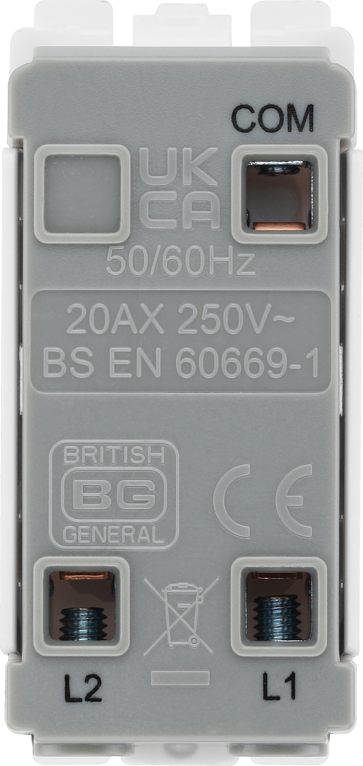 RBN12EL Back - The Grid modular range from British General allows you to build your own module configuration with a variety of combinations and finishes.