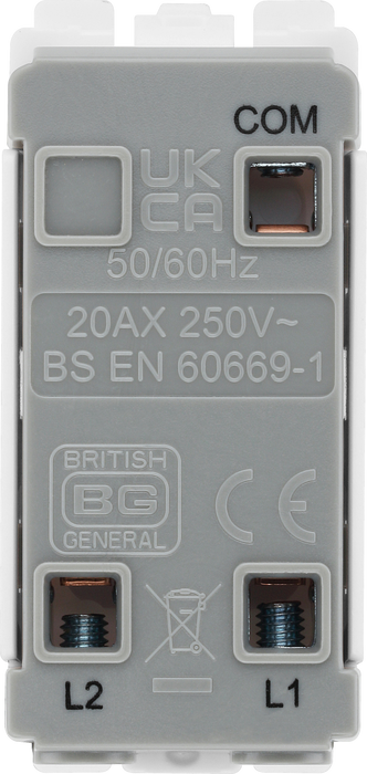RBN12EL Back - The Grid modular range from British General allows you to build your own module configuration with a variety of combinations and finishes.