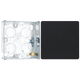 BG Evolve Matt Black 1 Gang Single Blank Plate PCDMB94B with 25mm Steel Back Box