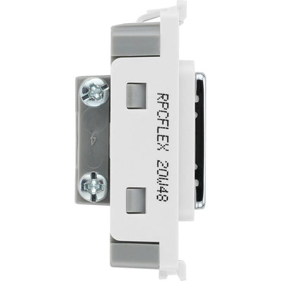 BG RPCFLEX Nexus Grid Polished Chrome 10mm Flex Outlet Module
