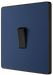 PCDDB13B Side - This Evolve Matt Blue 20A 16AX intermediate light switch from British General should be used as the middle switch when you need to operate one light from 3 different locations, such as either end of a hallway and at the top of the stairs.