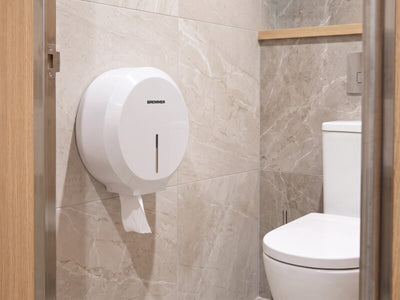 Bremmer Spira Toilet Roll Dispenser in White