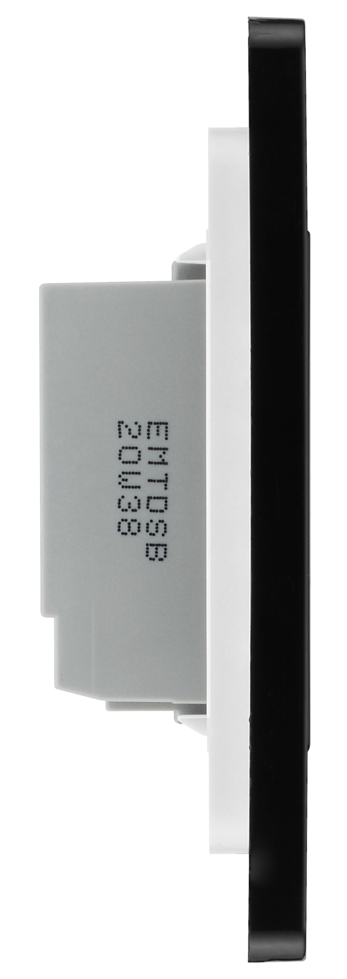 PCDMBTDS1B Side - This Evolve Matt Black single secondary trailing edge touch dimmer allows you to control your light levels and set the mood.