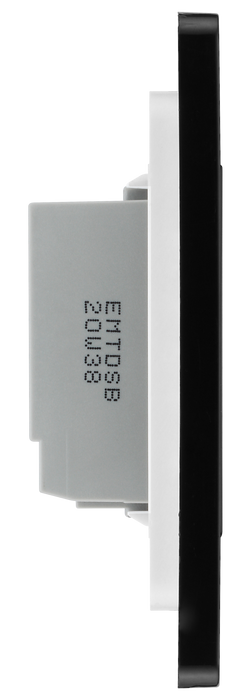 PCDMBTDS1B Side - This Evolve Matt Black single secondary trailing edge touch dimmer allows you to control your light levels and set the mood.