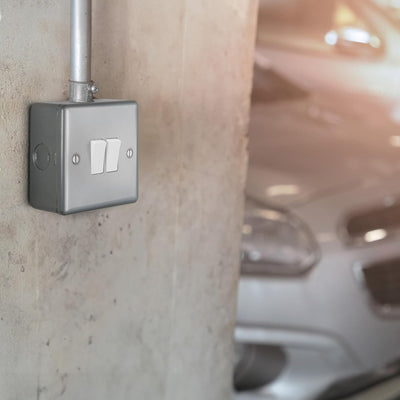 BG MC542 Metal Clad 20A 16AX 2 Way Double Light Switch by British General (BG-MC542)