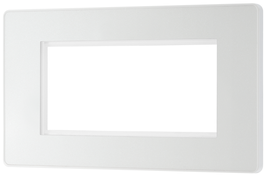 PCDCLEMS1W Front - The Euro Module range from British General combines plates and interchangeable modules so you can configure your own bespoke switches and sockets.
