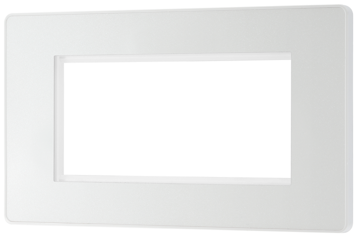 PCDCLEMS1W Front - The Euro Module range from British General combines plates and interchangeable modules so you can configure your own bespoke switches and sockets.