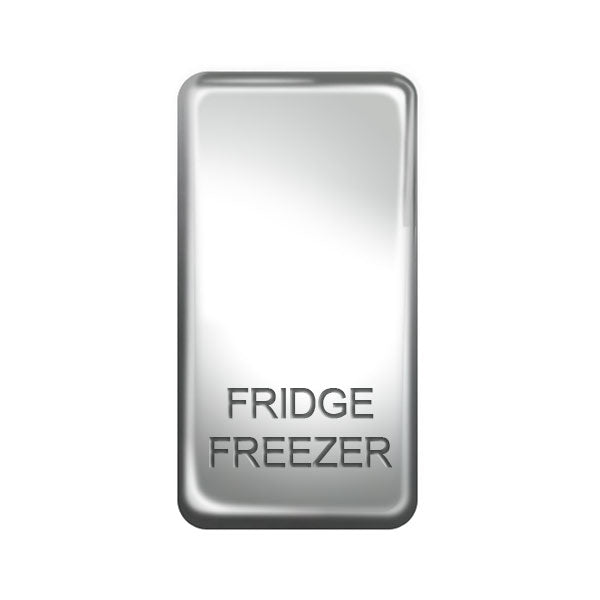 GRFFPC Front -  Bg Nexus Grid Rocker With Fridge Freezer Marking Legend And Available In Chrome Finish. It Is Ideal For Domestic, Commercial, Industrial Applications And Grid Matches Nexus Finishes To Provide An Extended Range.