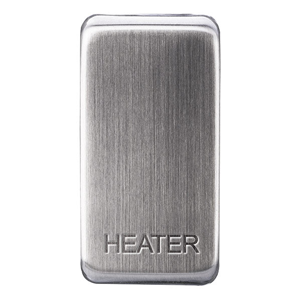 GRHTBS Front -Grid Rocker Marked Heater Brushed Steel. Bg Nexus Grid Rocker With Heater Marking Legend And Available In Brushed Steel Finish. It Is Ideal For Domestic, Commercial, Industrial Applications And Grid Matches Nexus Finishes To Provide An Extended Range.