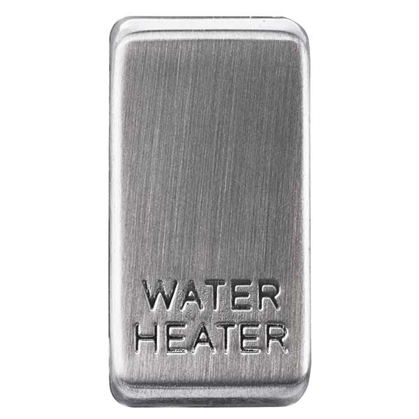 BG GRMWPC Nexus Grid Brushed Steel 'Water Heater' Rocker