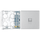 BG Screwless Brushed Steel 1 Gang RJ11 Single Data Outlet FBSRJ111 with 35mm Steel Back Box