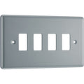 BG RMC4 Nexus Grid Metal Clad | 4 Module Front Plate