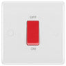 BG 875 Moulded Round Edge | White | 1 Gang 45A 2 Pole Cooker Switch by British General (BG-875)