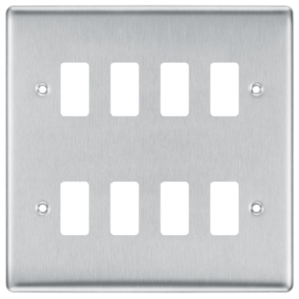 RNBS8 Front - The Grid modular range from British General allows you to build your own module configuration with a variety of combinations and finishes.