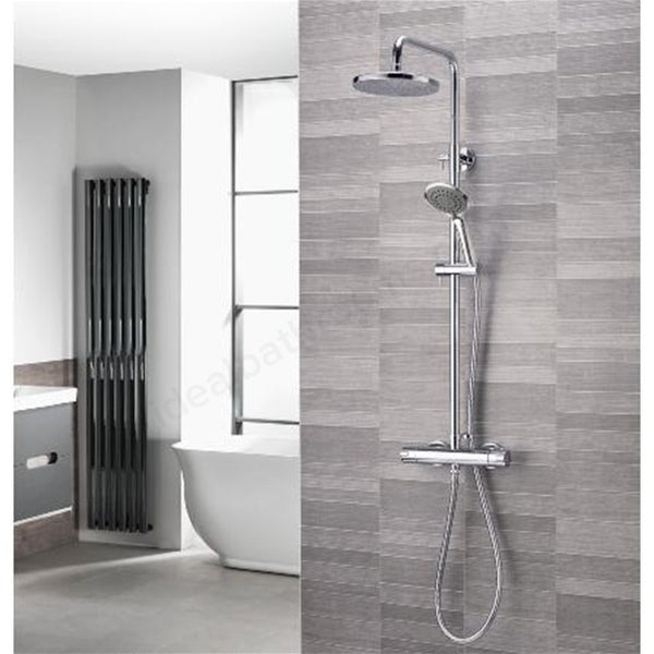 Aqualisa AQ Collection Cool touch round shower column (inc fixing kit) HP - Chrome -  AQ150BAR2