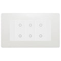 BG Evolve Pearlescent White Screwless Triple Master Touch Dimmer Switch PCDCLTDM3B