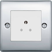 BG Nexus Metal Polished Chrome 2A Unswitched Socket NPC28W by British General (BG-NPC28W)