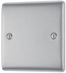 BG NBS94 Nexus Metal Brushed Steel 1 Gang Blanking Plate by British General (BG-NBS94-Shopify-SA_1)