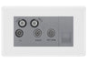 BG White Moulded Quadplex Combination TV Socket NWM69G by British General (BG-NWM69G)