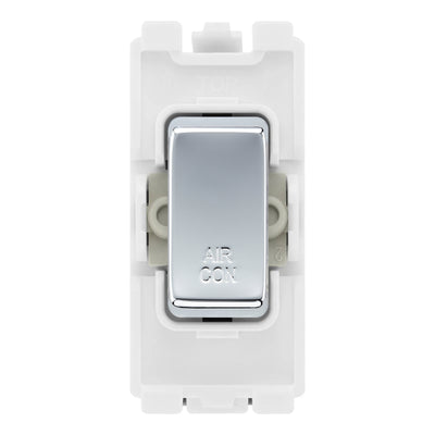 BG RRACPC Polished Chrome 20 Amp DP Appliance Grid Switch Labelled Air Con by British General (BG-RRACPC+RPC30)