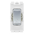 BG RRACPC Polished Chrome 20 Amp DP Appliance Grid Switch Labelled Air Con