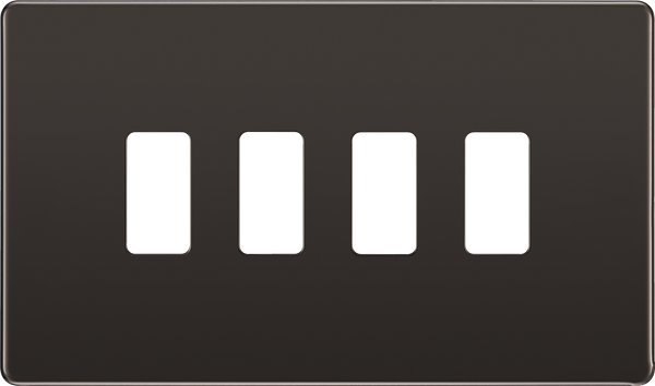 RFBN4 Front - The Grid modular range from British General allows you to build your own module configuration with a variety of combinations and finishes.