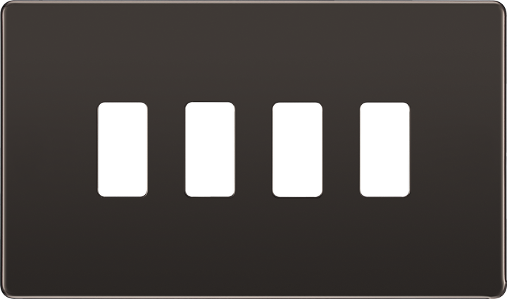 RFBN4 Front - The Grid modular range from British General allows you to build your own module configuration with a variety of combinations and finishes.