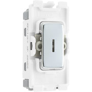 BG RPC12KY Nexus Grid Polished Chrome 20AX 2 Way 1 Pole Key Switch Module by British General (BG-RPC12KY-Shopify-SA_1)