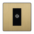 BG Evolve Satin Brass Satellite Socket PCDSB64B