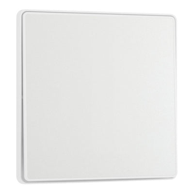 BG Evolve Pearlescent White Intermediate Edge to Edge Rocker Switch PCDCL13EW with 35mm Steel Back Box